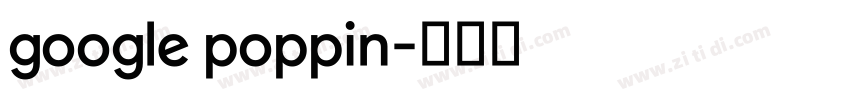 google poppin字体转换